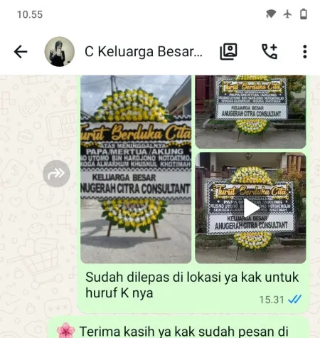 Pengiriman Papan Bunga Duka Beji Depok