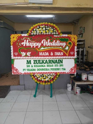 Papan Bunga di Beji Depok