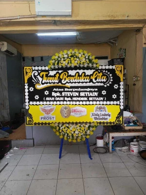 Papan Bunga di Beji Depok