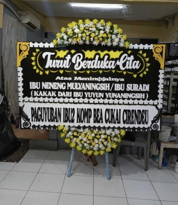 Papan Bunga di Beji Depok