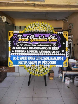 Papan Bunga di Beji Depok